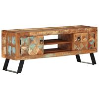 Tv-meubel 112x30x45 cm massief gerecycled hout - thumbnail