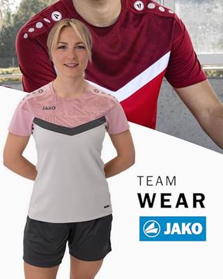 JAKO 6124D T-Shirt Iconic Dames - Zachtgrijs/Dusky Pink/Anthra Light - 40