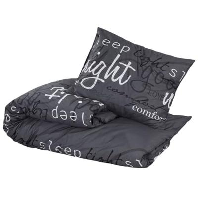 VidaXL Dekbedovertrekset 200x200 cm katoen zwart VidaXL Dekbedovertrekset 200x200 cm katoen zwart