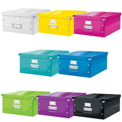 Opbergdoos Leitz Click & Store WOW groot 369x200x482mm geel