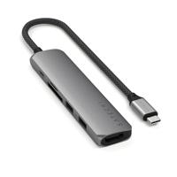 Satechi USB-C 6-in-1 Slim multiport adapter (4K) - Space Grey - thumbnail