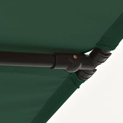VidaXL Parasol met aluminium paal 2x1,5 m groen