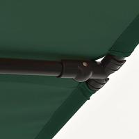 VidaXL Parasol met aluminium paal 2x1,5 m groen - thumbnail