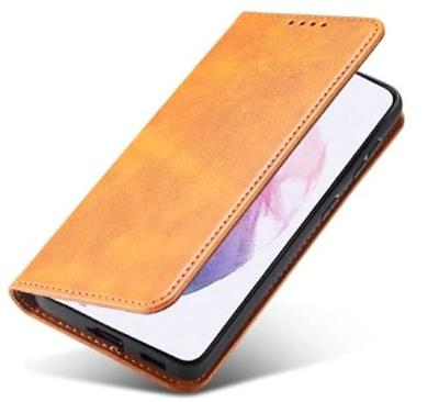 Casecentive Leren Wallet case Luxe Samsung Galaxy S21 tan