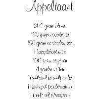 Appeltaart recept - Muursticker - thumbnail