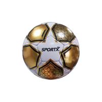 SportX Mini Voetbal Gold White Star 160-180 gr - thumbnail