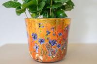 TS Collection bloempot dreamy hummingbird kunststof, metaal 23x20cm dreamy hummingbird - thumbnail