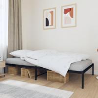 Bedframe metaal zwart 107x203 cm - thumbnail