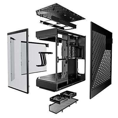 HYTE y60 midi tower behuizing (rood/zwart | 3x usb-a | tempered glass)
