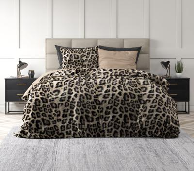 RoyalTextile - Velvet Tiger Dekbedovertrek - Bruin - 140 x 220 RoyalTextile - Velvet Tiger Dekbedovertrek - Bruin - 140 x 220