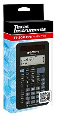 Texas wetenschappelijke rekenmachine TI-30X Pro MathPrint, in een kartonnen doosje