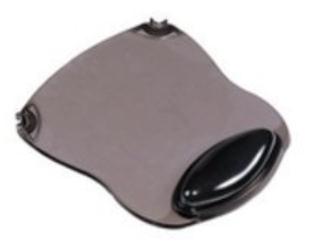 Q-CONNECT muismat, gel, met polssteun, grijs