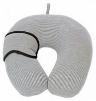 Pro World Nekkussen Streepjes 28 Cm Polyester Lichtgrijs - thumbnail