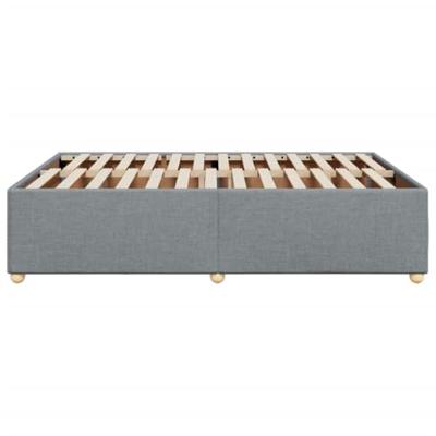 Bedframe zonder matras stof lichtgrijs 160x200 cm Bedframe zonder matras stof lichtgrijs 160x200 cm