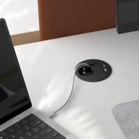 Bachmann 938.203 Bureaustekkerdoos Zwart - thumbnail