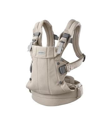 BABYBJORN Harmony draagzak geweven gemêleerd beige