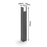 Philips LantaarnArbour antraciet - 77cm - 929003266101 - thumbnail