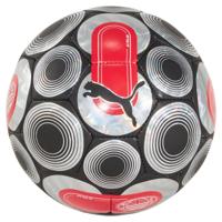 PUMA AC Milan Culture+ Voetbal Maat 5 Zwart Zilver Rood - thumbnail