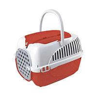 Bama Pet Transportbox 59x38x37 cm Rood/Zilver - thumbnail