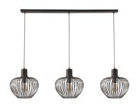 Freelight Hanglamp Arraffone 3 lichts L 140 cm Ø 30 cm zwart - thumbnail