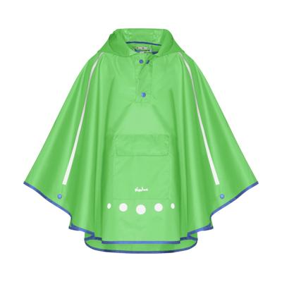 Playshoes regenponcho met tas Groen-L