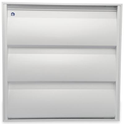 Overdrukrooster 328x328mm - aluminium Overdrukrooster 328x328mm - aluminium