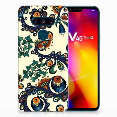 Siliconen Hoesje LG V40 Thinq Barok Flower
