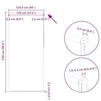 VidaXL Rolgordijn verduisterend 120 x 230 cm rood - thumbnail