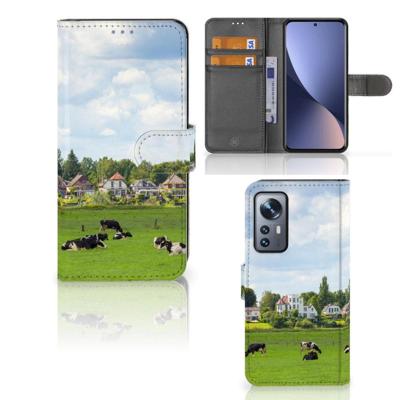 Xiaomi 12 | 12X | Telefoonhoesje | Met pasjeshouder | Koeien