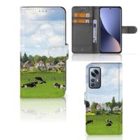 Xiaomi 12 | 12X | Telefoonhoesje | Met pasjeshouder | Koeien - thumbnail
