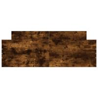 Bedframe met hoofd- en voeteneinde gerookt eiken 135x190 cm - thumbnail