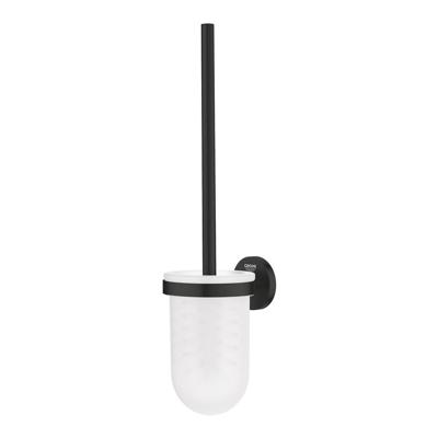 GROHE Essentials Toiletborstelhouder - wandmontage - rond - open - matte black 1024682430