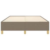 Bedframe zonder matras stof taupe 140x200 cm - thumbnail