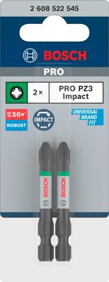 Bosch Accessoires pro pozidriv slagschroefbit | pz3 | 55 mm | 2 stuks - 2608522545 Bosch Accessoires pro pozidriv slagschroefbit | pz3 | 55 mm | 2 stuks - 2608522545