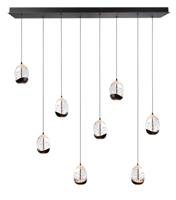 Highlight HanglampClear Egg zwart 8-lichts recht - H5459.20 - thumbnail