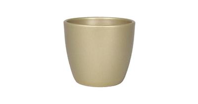 Floran bloempot boule 17,5x15 cm parelgoud