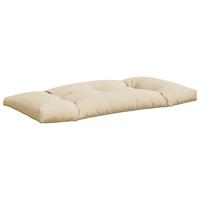 VidaXL Palletkussens 2 st stof beige - thumbnail