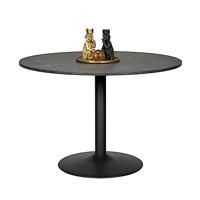 Bendt Ronde Eettafel 'Ivana' Marmerprint, Ø110cm, kleur Zwart - thumbnail