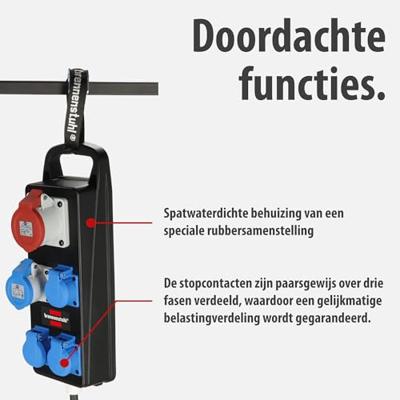 Brennenstuhl 1151480020 CEE-stroomverdeler 400 V 16 A