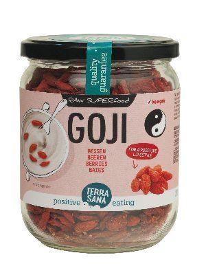 TerraSana Raw goji bessen in glas bio 200 Gram