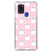 Samsung Galaxy A21s Case Anti-shock Sleeping Cats - thumbnail
