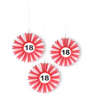 Honeycomb waaier verkeersbord 18 jaar - thumbnail