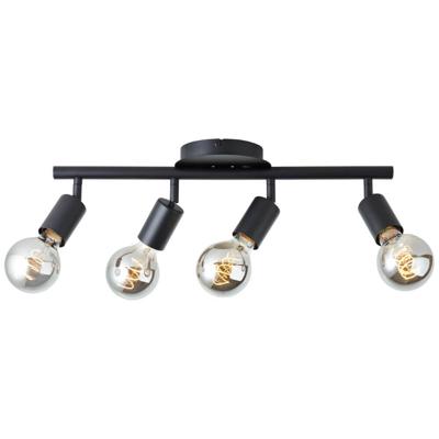 Brilliant 4-lichts plafondlampTiffany zwart - 99683/06