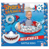 Sambro Shark attack battle ring zwemband met waterpistool 85 cm - thumbnail