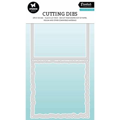 Studio Light • essentials cutting die torn edge cardshape square