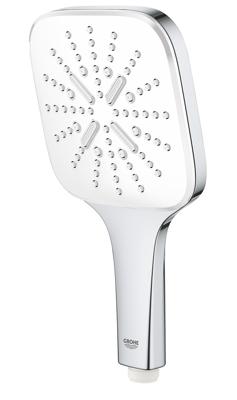 Handdouche Grohe Rainshower SmartActive 130 Cube 13cm Chroom/Wit