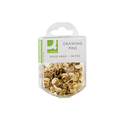 Q-CONNECT punaises, doosje van 120 stuks, messing