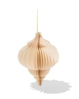 HEMA Honeycomb ornament 35cm papier crème - thumbnail