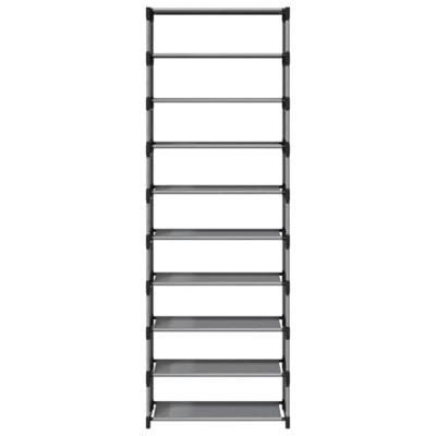 Schoenenrek 10-laags 54x28x158 cm nonwoven stof grijs