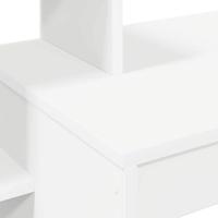 Bureau met plank met opslag Wit 100 x 40 x 90 cm Bewerkt hout - thumbnail